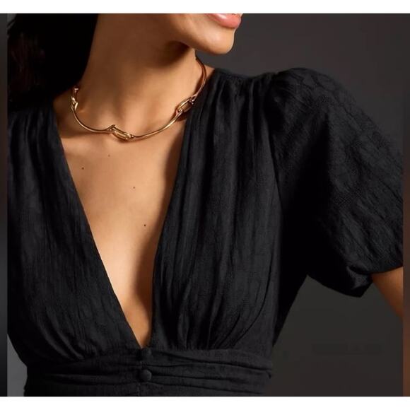 Anthropologie The Katerina Button Front Dress NWT Medium - Picture 3 of 5